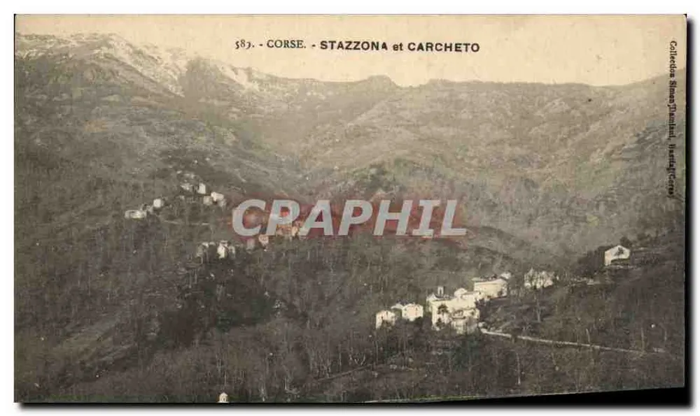 Stazzona e Carcheto — Córsega — Coleção Simon Damiani, Bastia - Frente