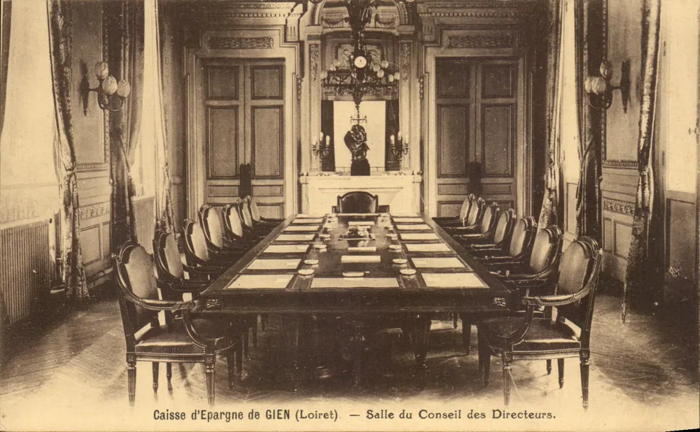 Caisse d'Epargne de GIEN (Loiret) — Salle du Conseil des Directeurs - Vorderseite