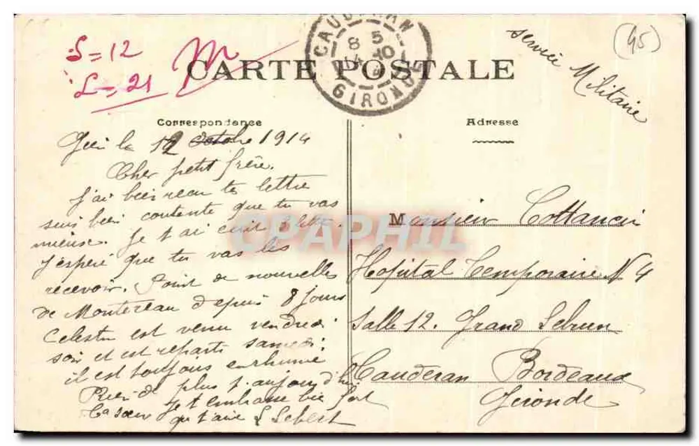 Gien — De Kerk van Sint-Louis — Edities E. Mahé - Achterkant