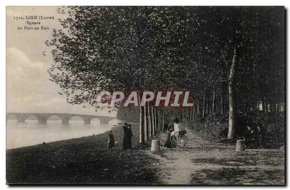 Gien (Loiret) — Praça do Porto an Bois — editor não identificado - Frente