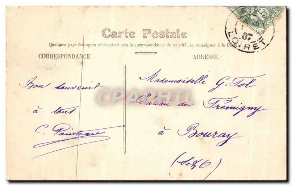 Gien — Hotel de Ville — A Prefeitura - Verso