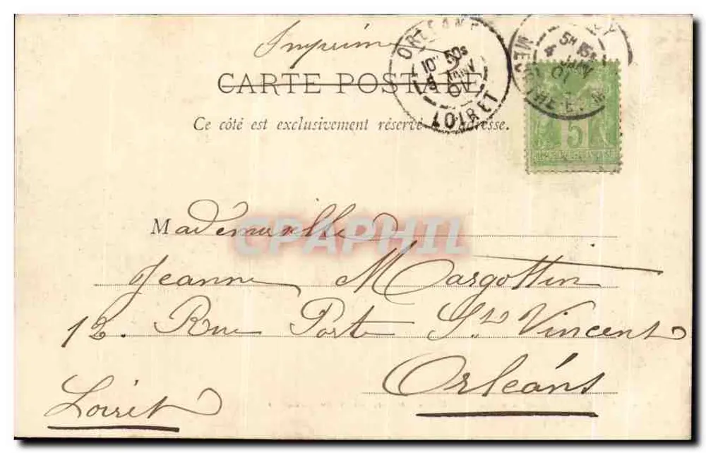 Nancy - Hemicycle der Carrière und Palast des Regierungsrats — Haus der Vereinigten Geschäfte — Verleger: Elisabeth George, Nr. 22 - Rückseite