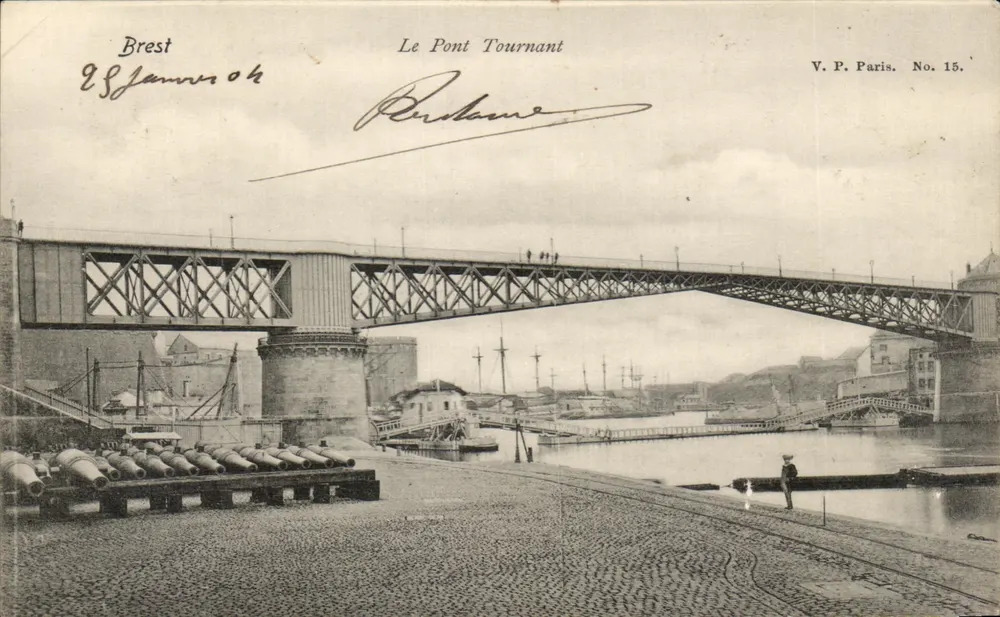 Brest — O Pont Giratório — V.P. Paris No. 15 - Frente
