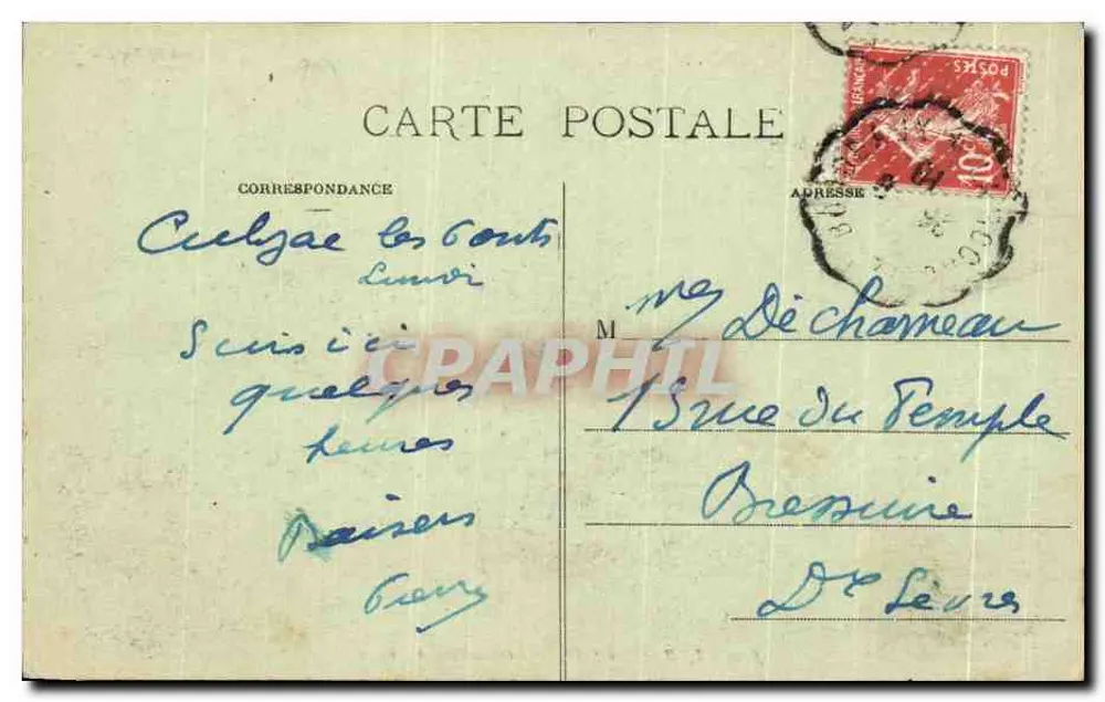 Cubzac-les-Ponts — Wijk van het Haven — Marcel Delboy, fototypie, Bordeaux - Achterkant