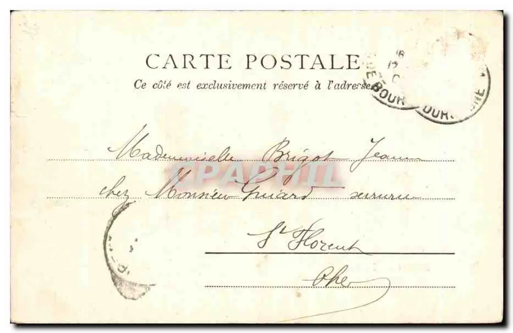 Teatro de Châtelet — Paris — editor Paris-Poste, n° 10047 - Verso