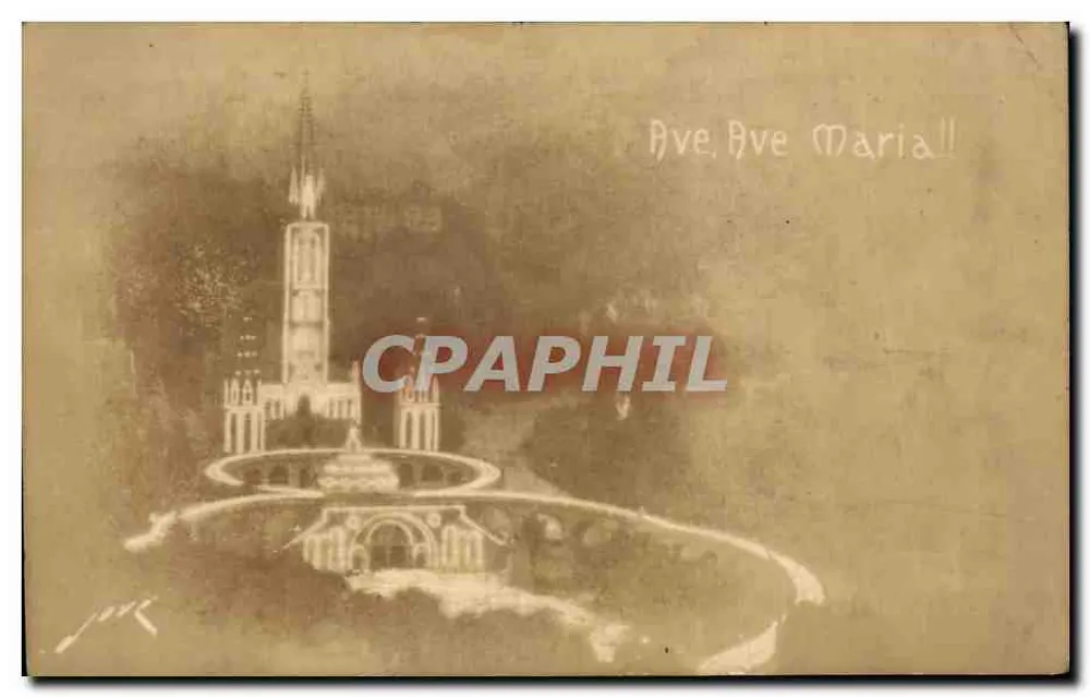 Lourdes — Das Abendgebet — Verlag JOVÉ, Pau und Limoges - Vorderseite
