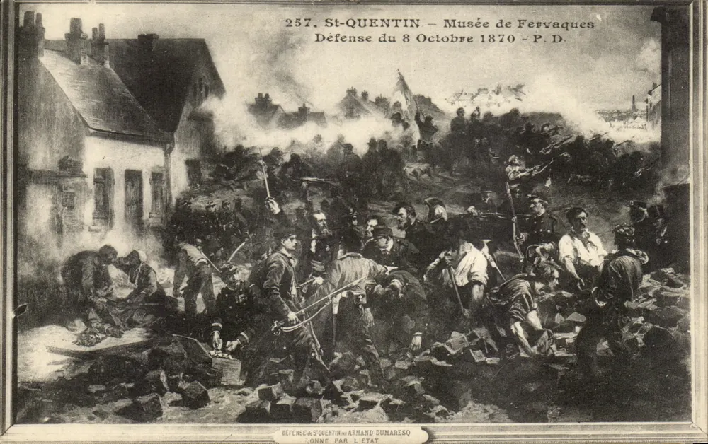 St-Quentin — Verteidigung vom 8. Oktober 1870 — Musée de Fervaques, Staatsausgabe, Nr. 257 - Vorderseite