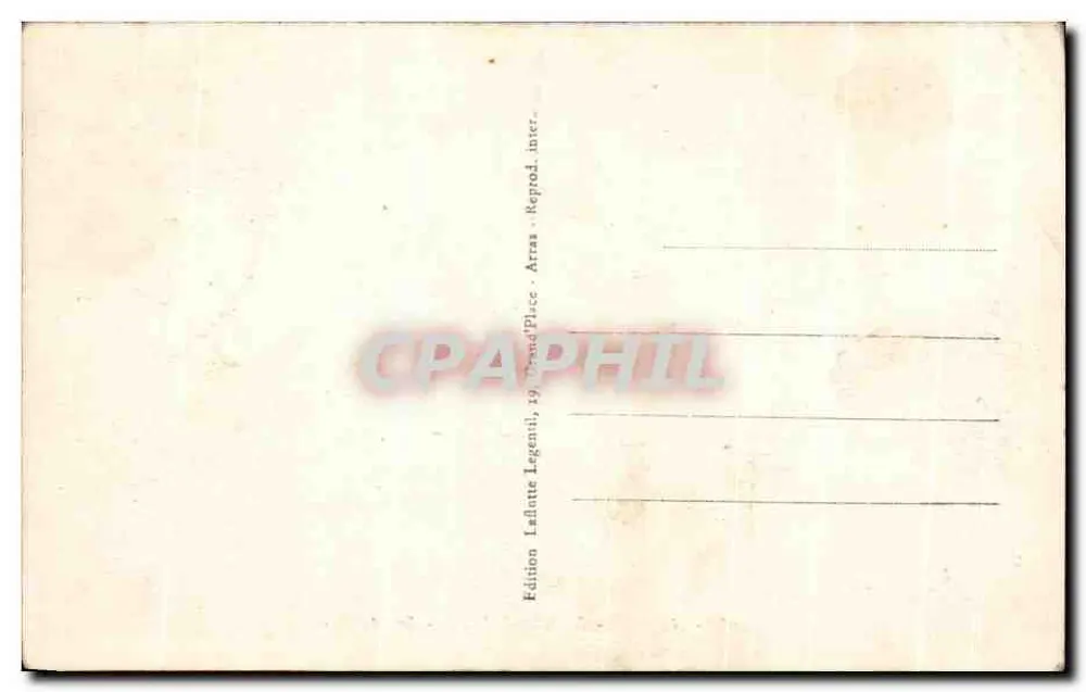 Arras - A Grande Praça - Suas Arcadas — Turilda, n° 106 - Verso