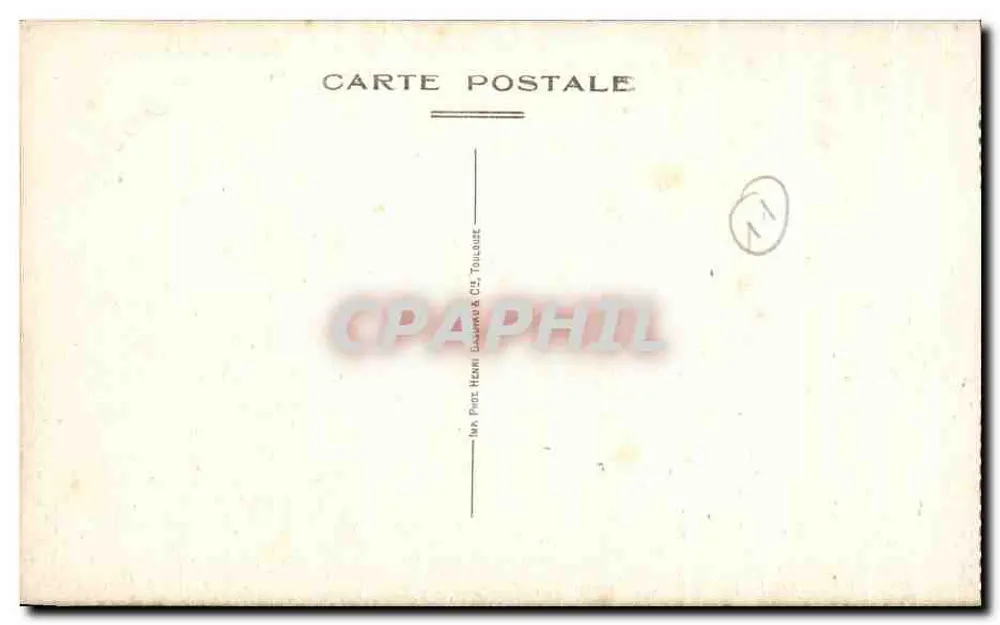 Carcassonne — Ensemble van de Poort van Aude — Foto Henri Pirot & Cie Toulouse - Achterkant