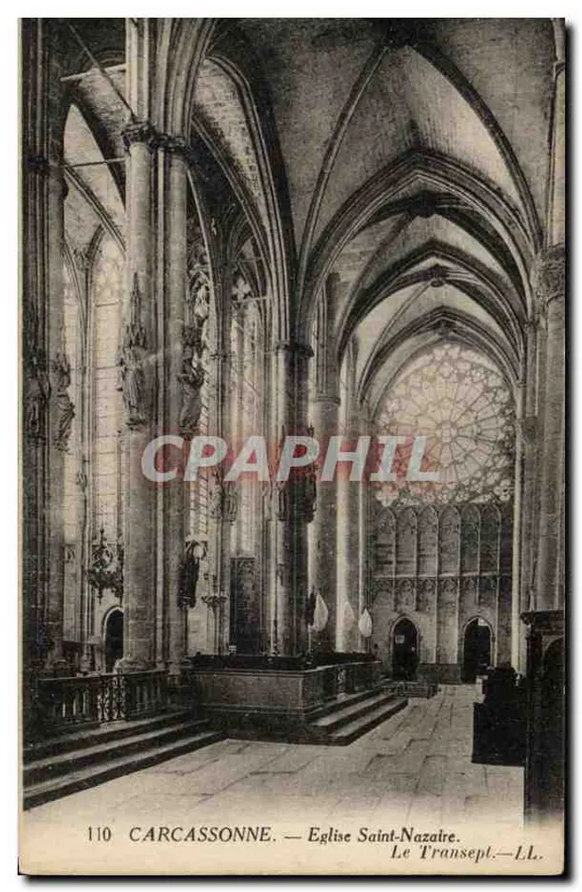 Carcassonne — Kirche Saint-Nazaire. Der Transept. - Vorderseite