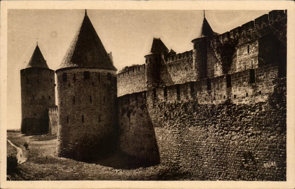 Carcassonne — Fortificações externas — Arts Graphique Oulouse, n° 544 - Frente