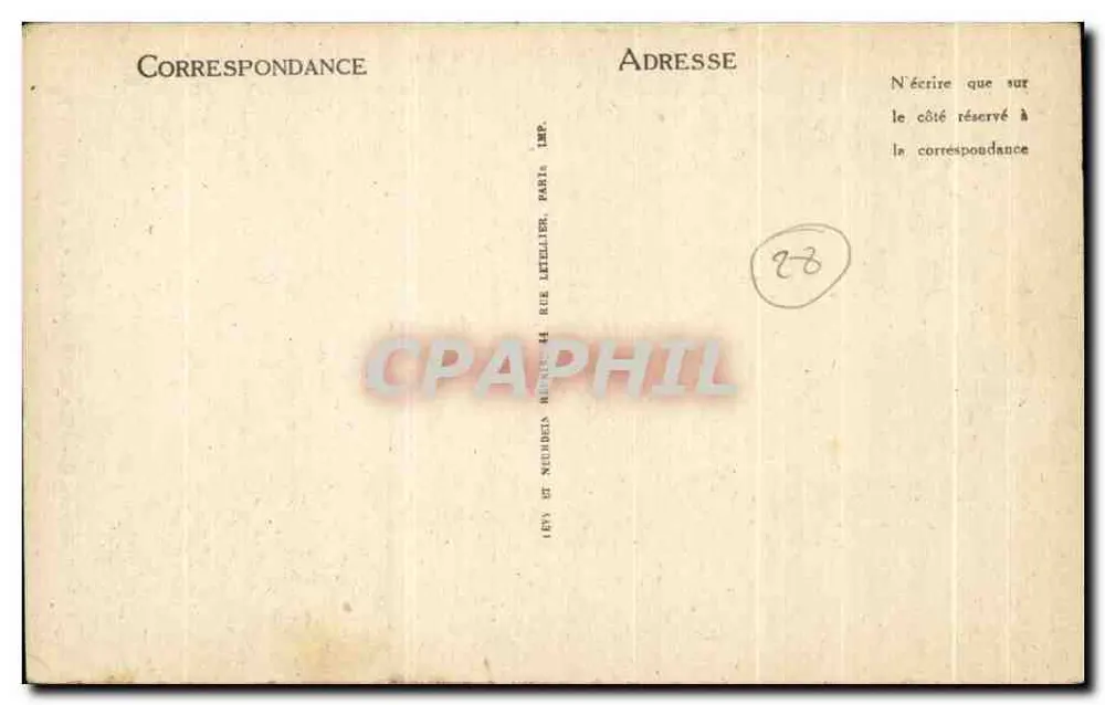 Chartres — Katedra — Façada — LL - Rewers