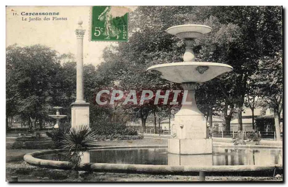 Carcassonne — Le Jardin des Plantes — Thèr. W. (Verlag) - Vorderseite