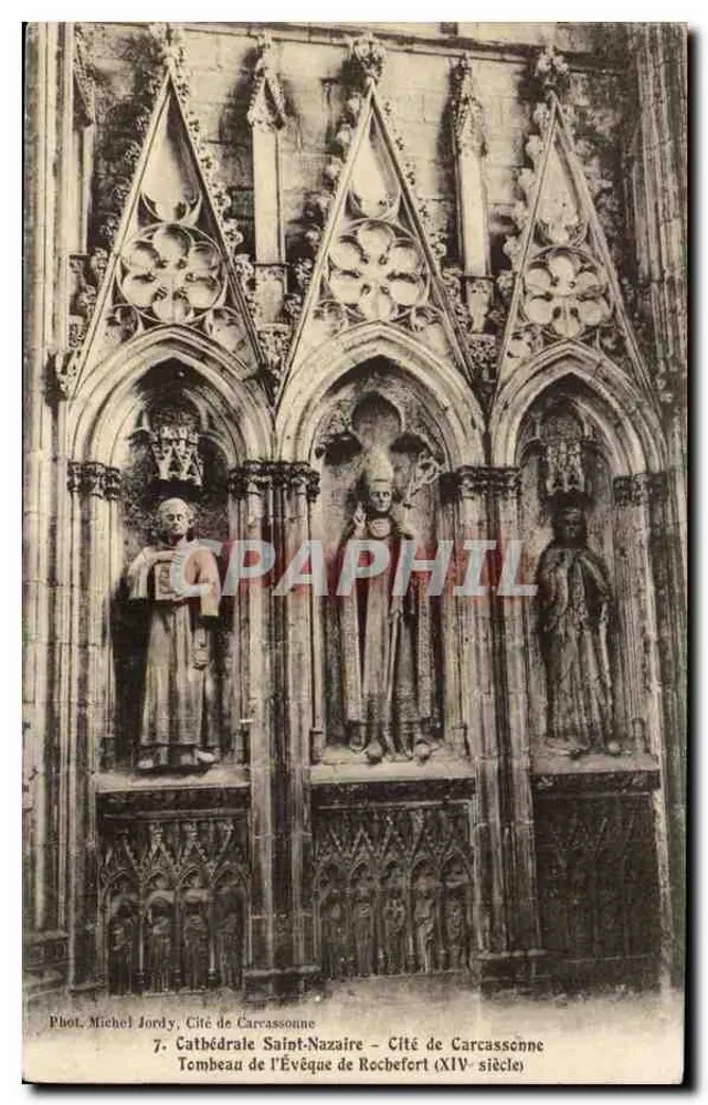 Grabmal des Bischofs von Rochefort — Kathedrale Saint-Nazaire, Stadt Carcassonne — Foto von Michel Jordy - Vorderseite