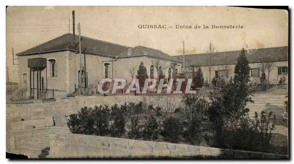 Quissac — Usine de la Bonneterie — éditeur imprimeur non visible - Recto