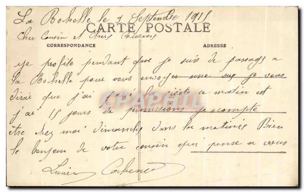 La Rochelle — Quai Duperré — R. Bergevin editor, 66, rue des Merciers, La Rochelle — n° 401 - Verso