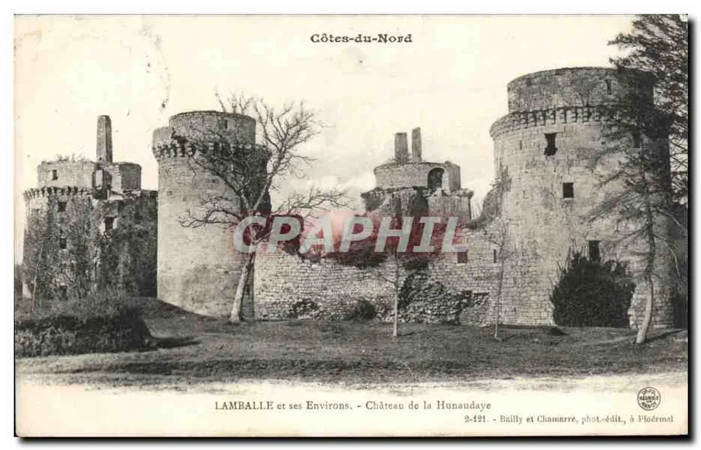 Lamballe und seine Umgebung — Schloss Hunaudaye — Bailly et Chammarre, phot.-edit., in Floéréal - Vorderseite