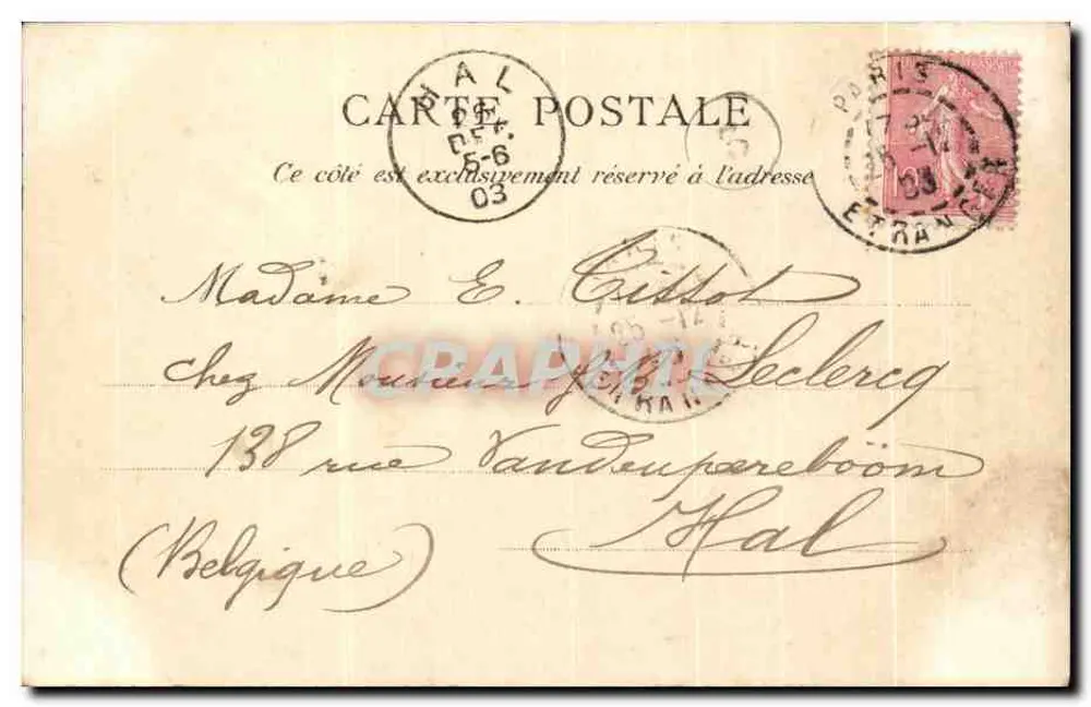 Paris — Place du Trône — C.L.C. n°336 - Verso
