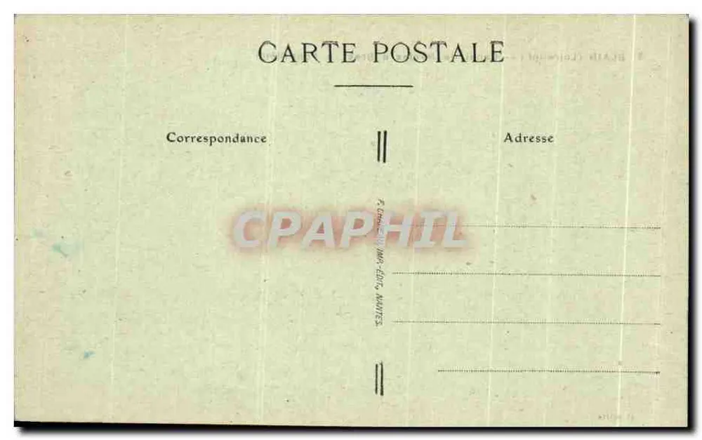 Kanal von Nantes nach Brest, bei Pont-Plétin — Blain (Loire-Inf.) — 4. Meile - Rückseite