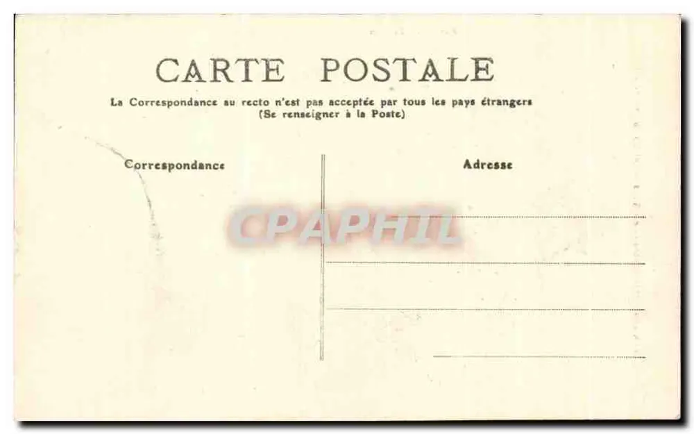 Les Cabannes — Schloss Gudanes und Tal von Sinsat — C. Blanc & Cie, Toulouse - Rückseite