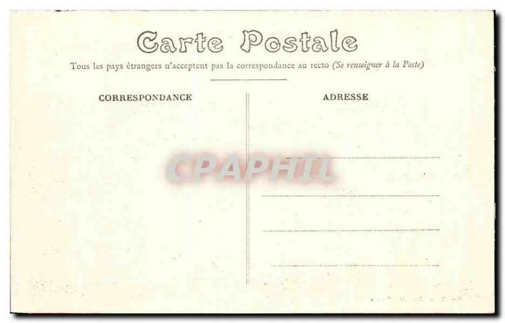 Paimpont (Ille-et-Vilaine) — De Abdij gezien vanaf het Vennetje — Uitgever Mary-Roussellière, Rennes, n° 4680 - Achterkant