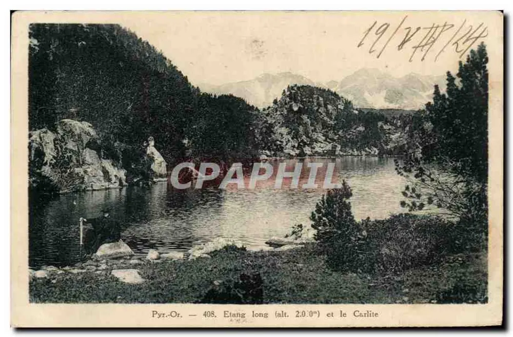 Pirineus-Orientais — Lago longo (alt. 2.000 m) e o Carlite — série 408 - Frente