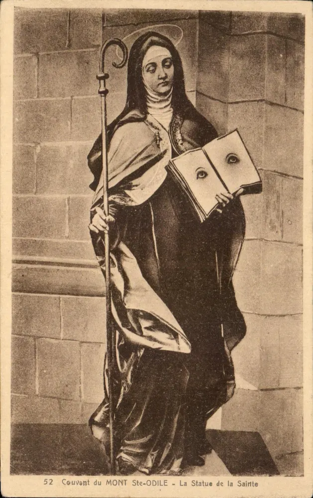 Kloster Mont Ste-Odile — Statue der Heiligen — Unbekannter Verleger, Nr. 52 - Vorderseite