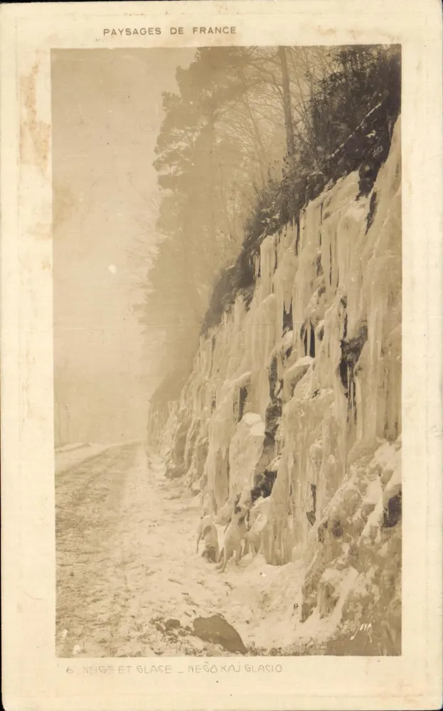 Schnee und Eis — Landschaften Frankreichs — Serie 6 - Vorderseite