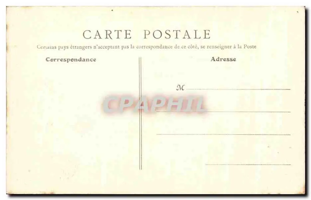 Écouen — Schloss der Ehrenlegion, Seiten der Kapelle — Desjardins, Papier, Écouen - Rückseite