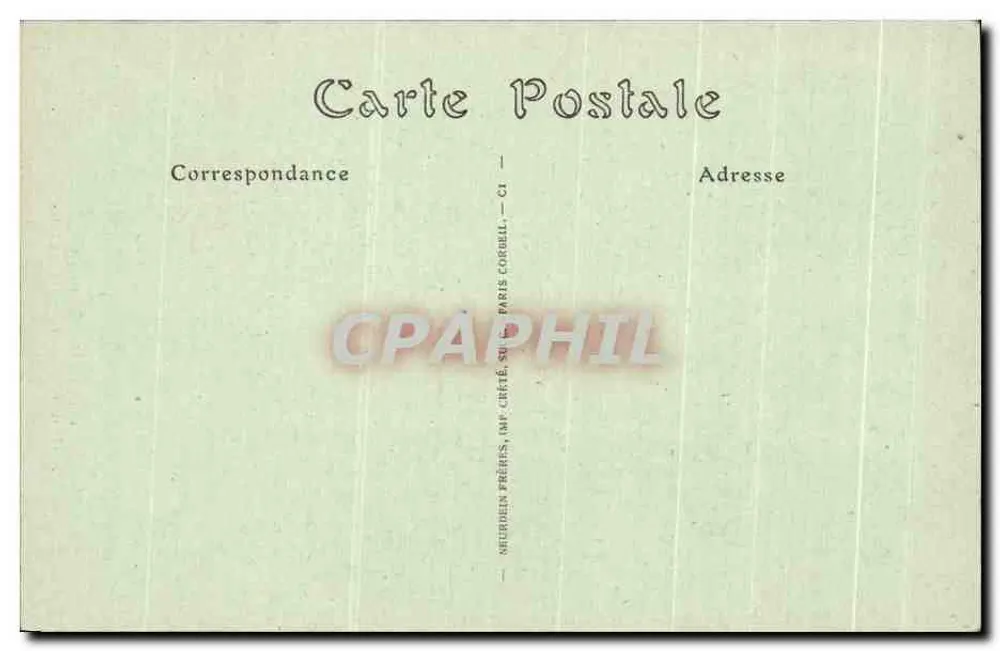 Schloss Lude — Eingangstür zum Saal — Neubueldin Frères, n°32 - Rückseite