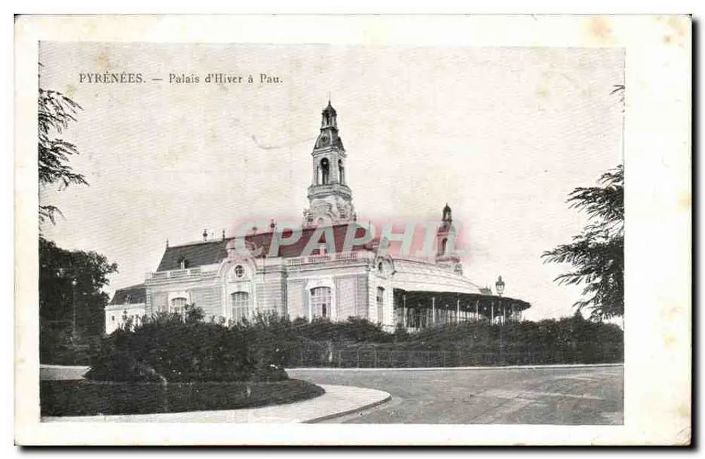 Palácio de Inverno em Pau — Pirineus — editor desconhecido, número de série não visível - Frente
