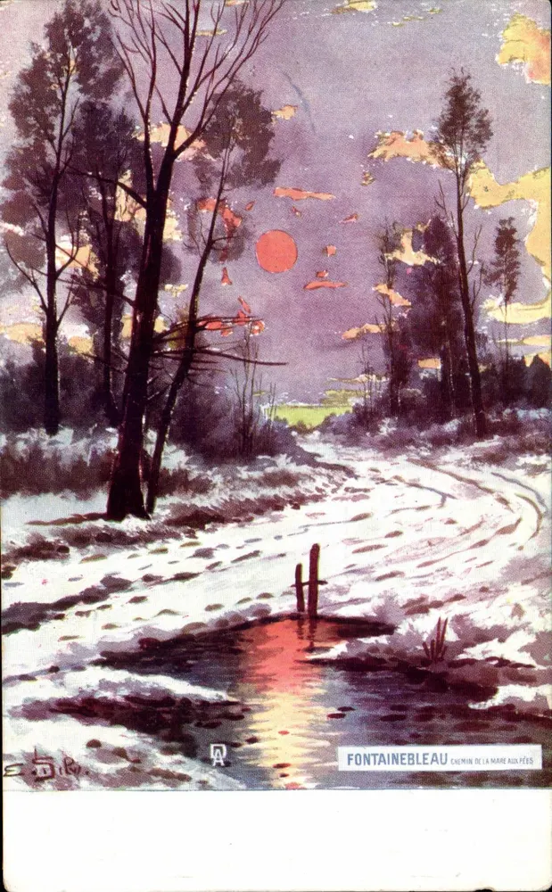 Fontainebleau — Weg zum Fabelteich — Verleger Phospho-Bébé - Vorderseite