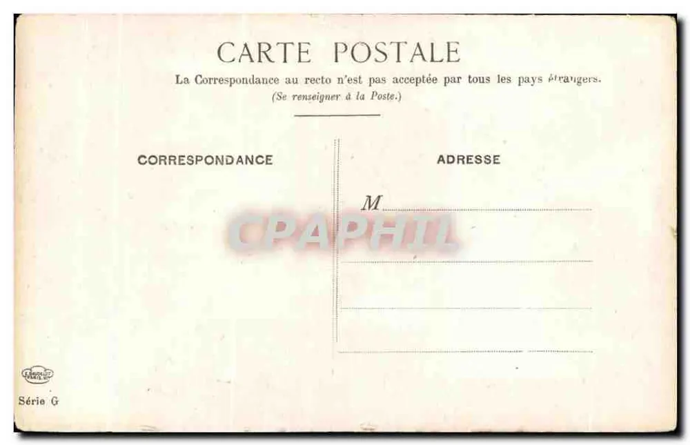 Castelo de Loches — vista panorâmica — desenho de Rouban, Série G - Verso