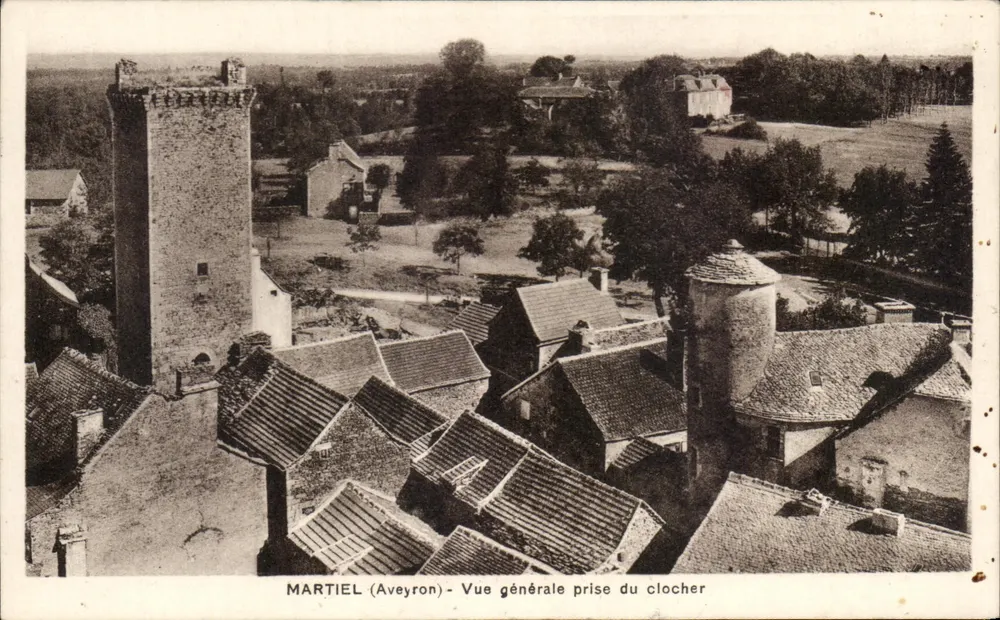 Martiel (Aveyron) — Visão geral tirada do campanário — Edição Maynard - Frente