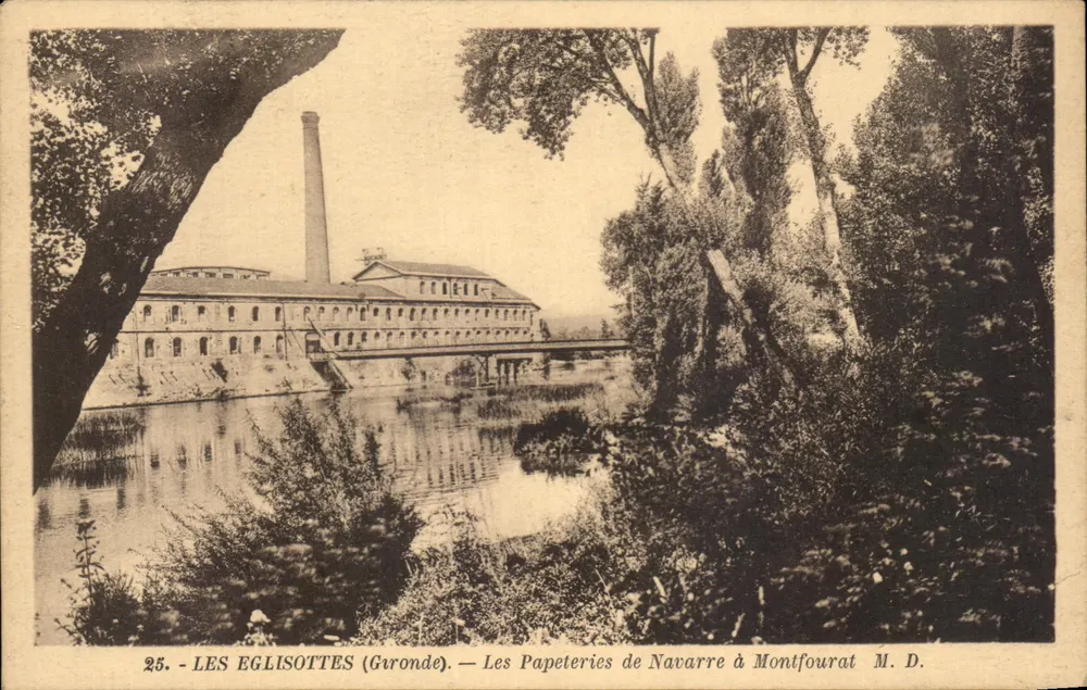 Die Papiermühlen von Navarre in Montfouarat — Gironde - Vorderseite