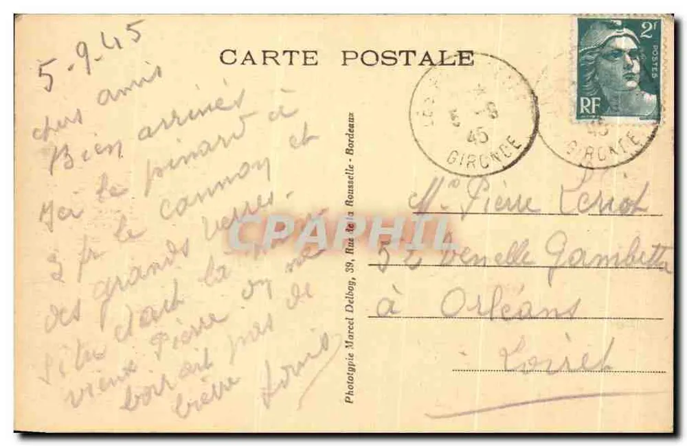 Die Papiermühlen von Navarre in Montfouarat — Gironde - Rückseite