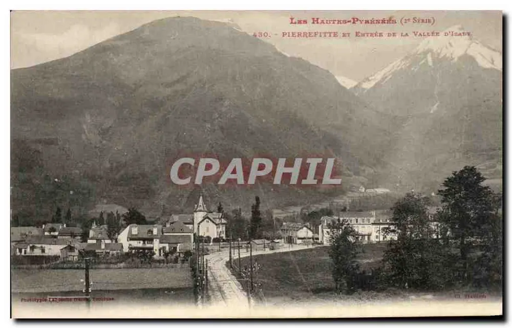 Pierrefitte und Eingang zur Isaby-Tal — Hochpyrenäen (Erste Serie) — Verlag: C. Fratillon - Vorderseite