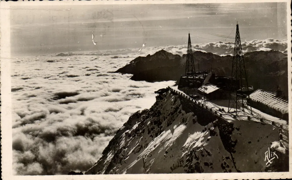 Pic du Midi de Bigorre & Col du Tourmalet — Auf dem Gipfel des Pic du Midi de Bigorre « H. 2.877 » — Editions ALIX - Vorderseite
