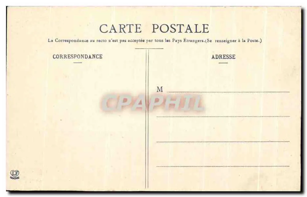 Höhere Pyrenäen — Aussicht auf Vignemale (3298 m.) und Val d'Ossoue von Pailla — Verlag: L. F. (Lyon) — Nr. 154 - Rückseite