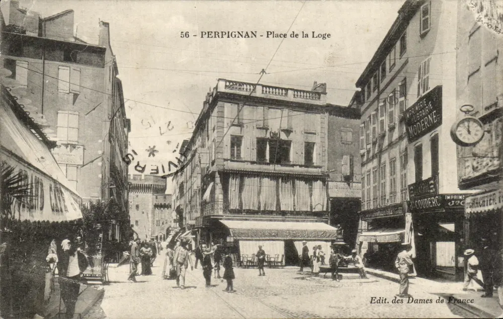 Perpignan - Praça da Loge — editoras Dames de France, n° 56 - Frente