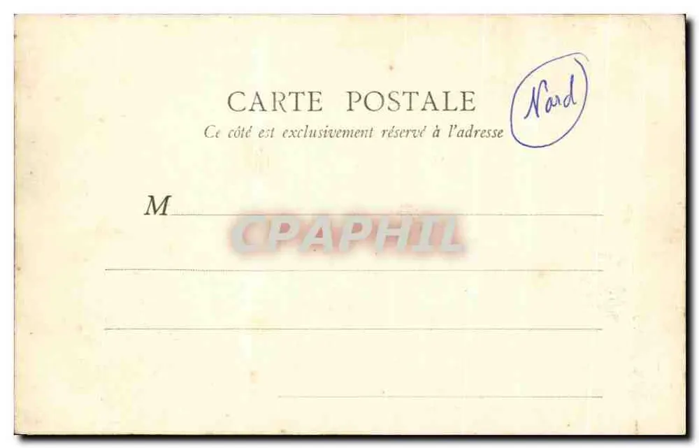 Roubaix — Kommunale Schulen in der Rue de l'Hommelet — B. F.4 PARIS - Rückseite
