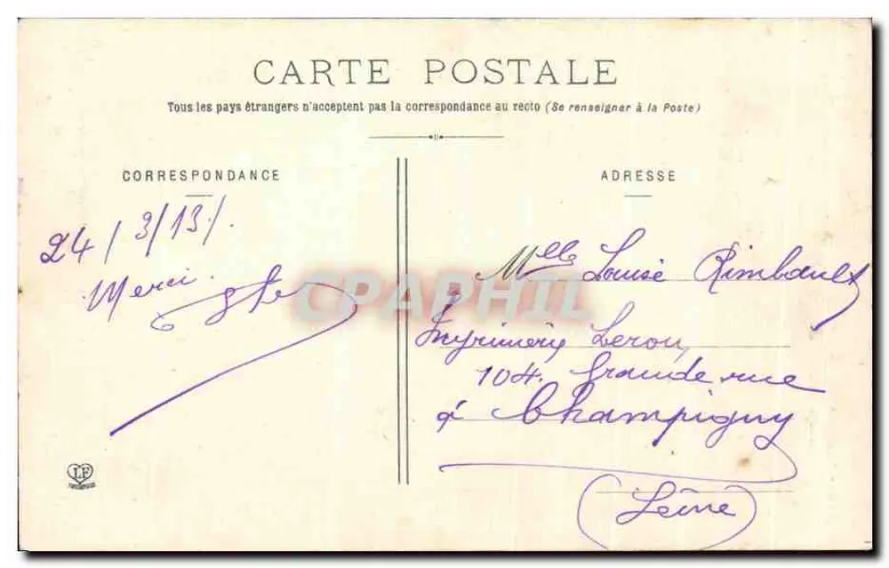 Gouffre de L'Échelle — Saint-Sauveur — Verlag: Tourbey - Rückseite