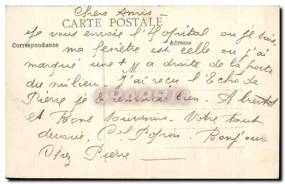 Caen — A Escola Normal dos Meninos — Editor desconhecido, n° 120 - Verso
