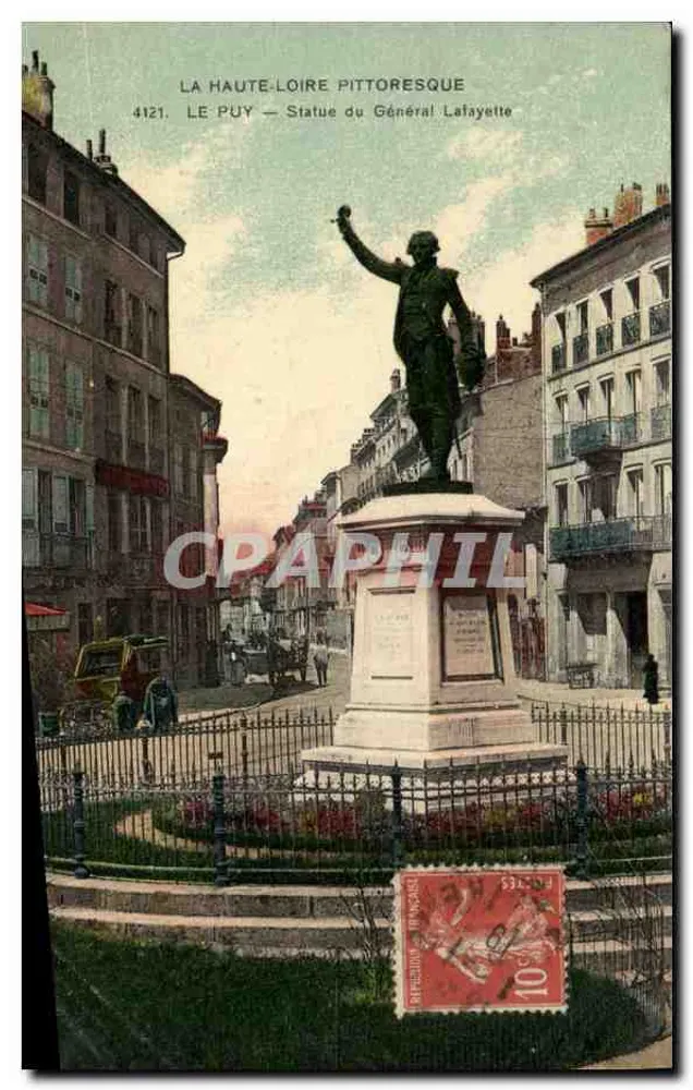 Le Puy — Statue des Generals Lafayette — La Haute-Loire Pittoresque - Vorderseite