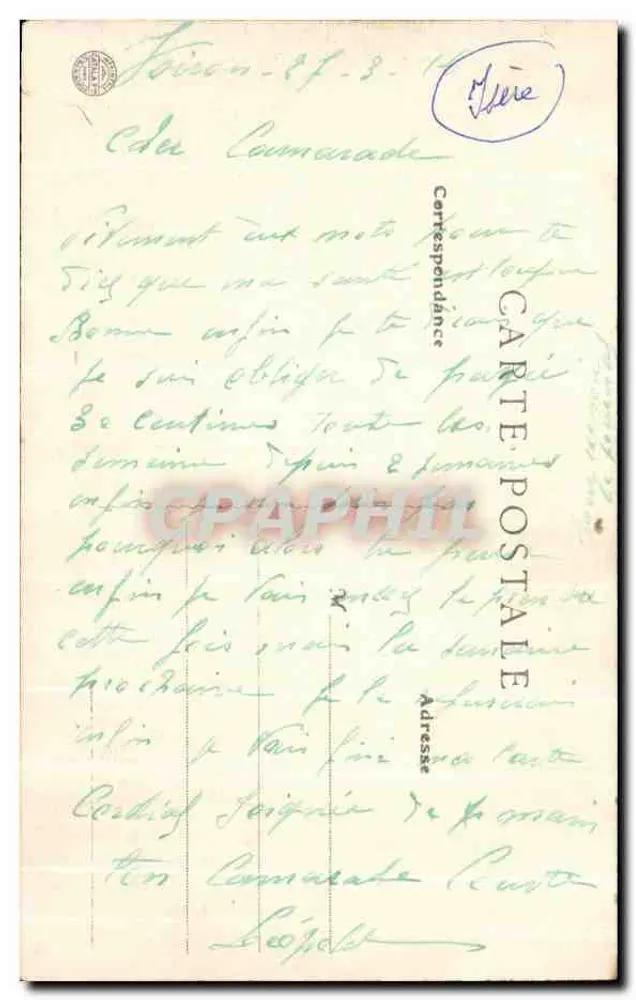 Voiron (Isère) — Die Kathedrale und der Berg Vouise — Édition Sarret - Rückseite