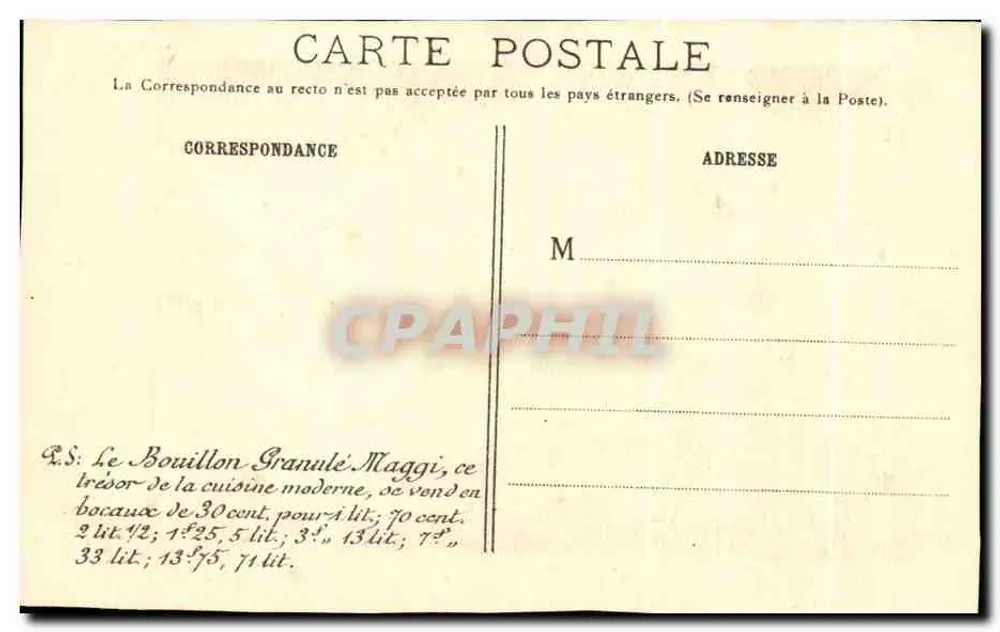 Isère — Die Drei Brücken, Route der Grande Chartreuse — Maggi - Rückseite