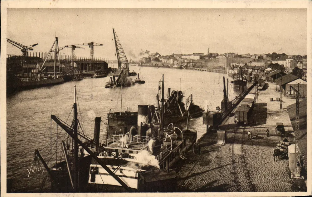 Der Hafen - Die Kais in Nantes — Les Éditions d'Art Yvon, n° 410 - Vorderseite