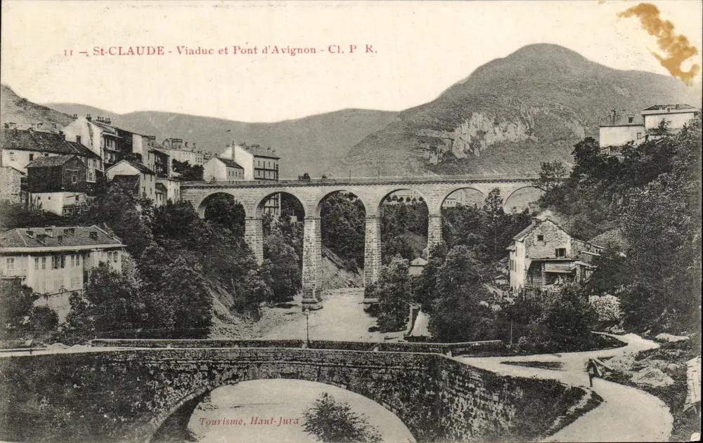 St-ClAUDE - Viaduto e Ponte de Avignon - Turismo, Alto Jura - Frente
