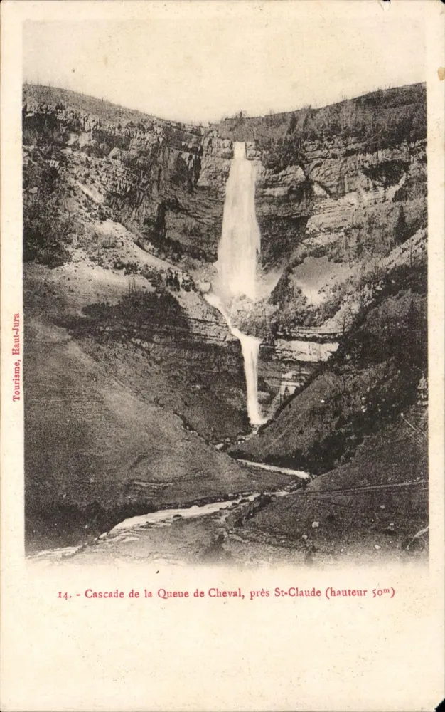 Cascata da Quene de Cheval perto de St-Claude — Haut-Jura — Turismo, Haut-Jura, n°14 - Frente