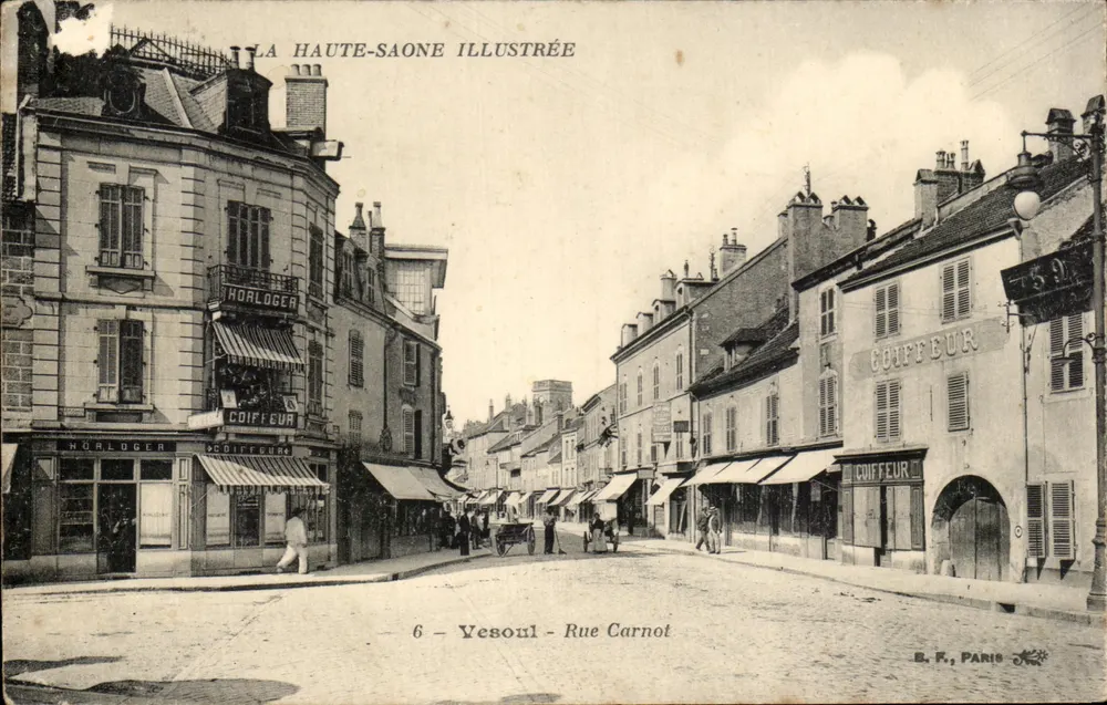 Yescoul - Rue Carnot — La Haute-Saône Illustrée — Éditeur B.F. Paris, n°6 - Vorderseite